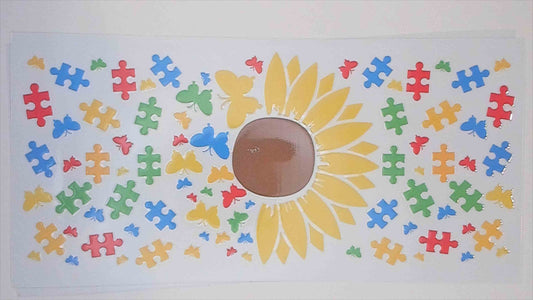 Autism Awareness Sunflower