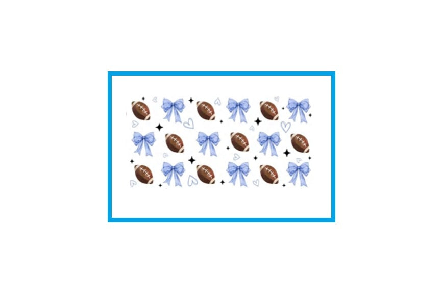 Football bows pattern