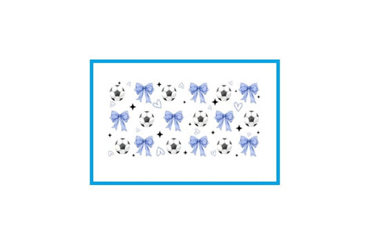 Soccer bows pattern