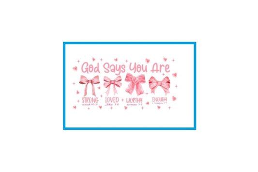 Faith Pattern Pink Bows 5